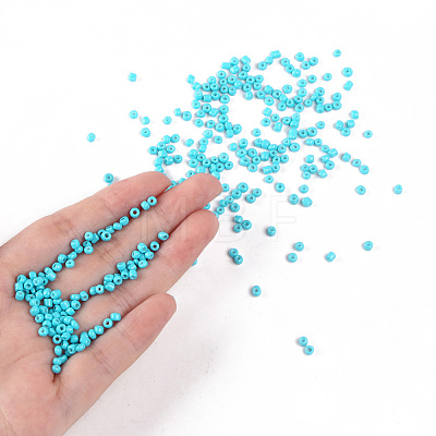 Baking Paint Glass Seed Beads SEED-US0003-3mm-K10-1