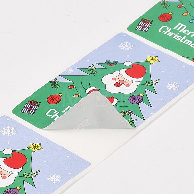 200Pcs Christmas Theme Paper Self-Adhesive Stickers DIY-M070-02R-1