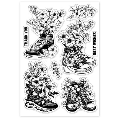 Custom PVC Plastic Clear Stamps DIY-WH0448-0624-1