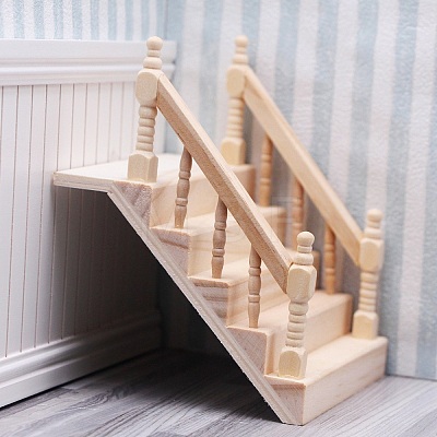 Wood Stairs Ornaments PW-WG76809-01-1