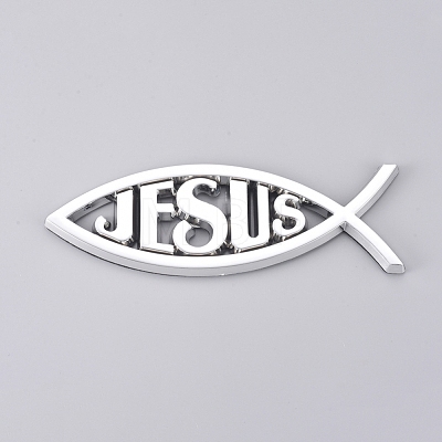 Waterproof Jesus Fish Decal Sticker RB-WH0002-05-1