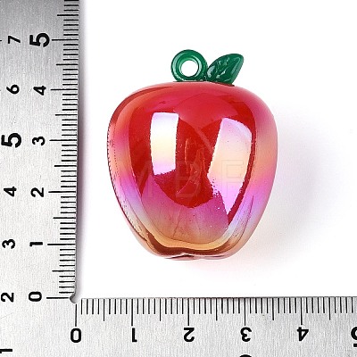 Plating Opaque Acrylic Pendants PACR-T018-01B-1