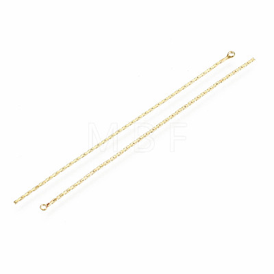 Brass Coreana Chain Tassel Pendants KK-S356-184G-NF-1