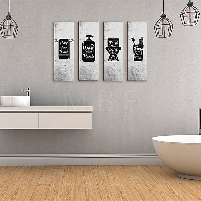Custom Vertical Wooden Wall-Mounted AJEW-WH0165-88H-1