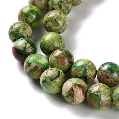 Dyed Natural Regalite/Imperial Jasper/Sea Sediment Jasper Beads Strands G-B124-C01-09-1