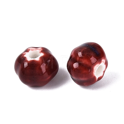 Vintage Handmade Porcelain Beads PORC-Q006-07K-1