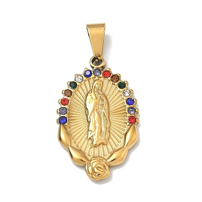 Virgin Mary Theme 304 Stainless Steel Pendants STAS-F336-05C-G-1