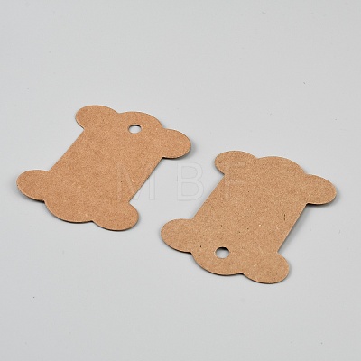 100Pcs Bone Shape Paper Thread Winding Boards SENE-WH20002-11B-1