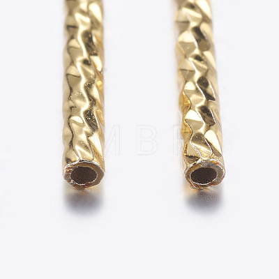 Brass Tube Beads KK-K197-39G-1