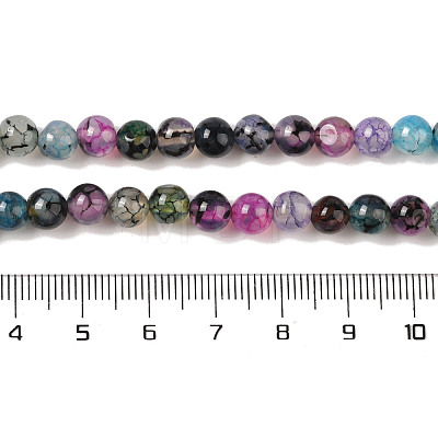 Natural Dragon Veins Agate Bead Strands X-G-NH0013-B01-01-1
