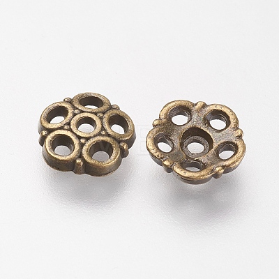 Tibetan Style Alloy Bead Caps LS-MLF9832Y-NF-1