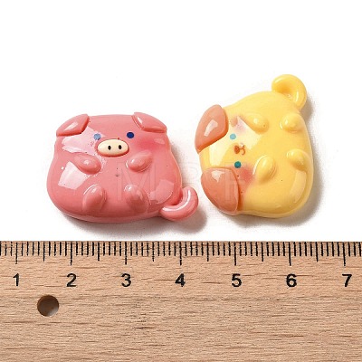 Opaque Resin Decoden Cabochons RESI-B023-04-1