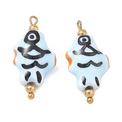 Handmade Porcelain Pendants STAS-Q119-31G-04-1
