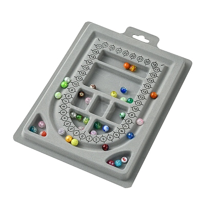 Plastic Flocked Bead Design Boards ODIS-YW0001-02-1