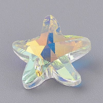 Faceted Glass Charms LS-GLAA-H101-A-17-1
