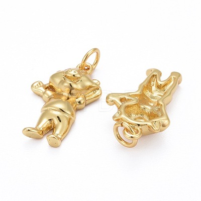 Brass Pendants ZIRC-Z010-12G-1