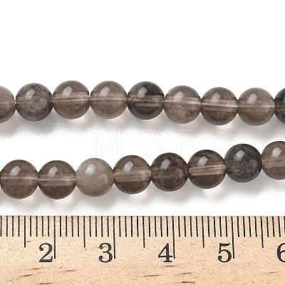 Natural Ice Obsidian Beads Strands G-P590-A03-6mm-01-1