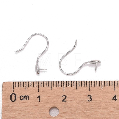 Rhodium Plated Sterling Silver Earring Hooks X-STER-E041-14P-1