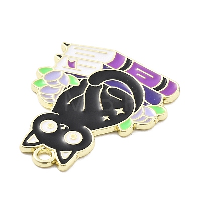 Alloy Enamel Pendants PALLOY-E582-04G-01-1