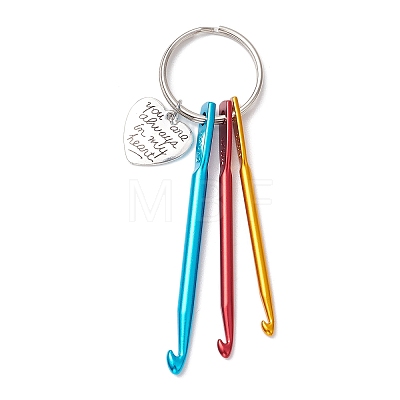 Aluminum Crochet Hooks Keychain KEYC-JKC01013-03-1