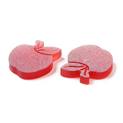 Teachers' Day Translucent Resin Cabochons CRES-Z001-02-1