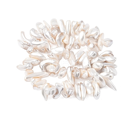 Electroplated Shell Pearl Beads BSHE-D301-01-1