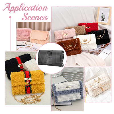 DIY PU Imitation Leather Bag Knitting Set for Purse Making PURS-WH0005-01F-1