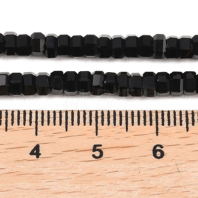 Natural Black Onyx Beads Strands G-G345-C37-2x4mm-1