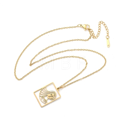304 Stainless Steel Necklace LS-NJEW-D330-01G-06-1