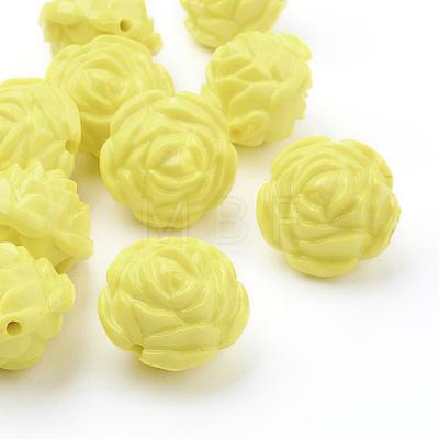 Opaque Acrylic Beads MACR-S635-9-1