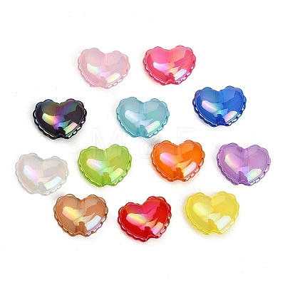 UV Plating Transparent Acrylic Beads AC-CBAEEF4-01-1