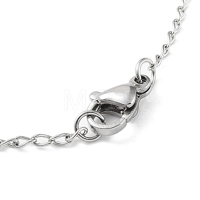 202 Stainless Steel Rosary Bead Necklaces NJEW-D060-01D-GP-1