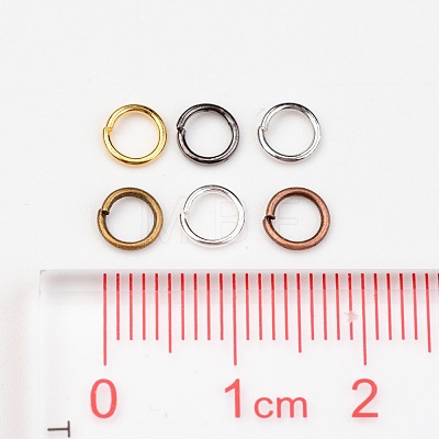 2300 pcs 6 Color Iron Open Jump Rings IFIN-X0025-5mm-NF-B-1