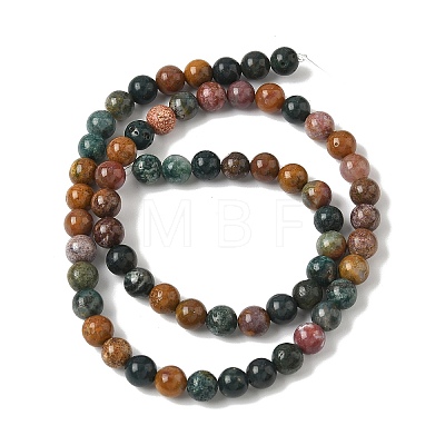 Natural Ocean Jasper Beads Strands X-G-F668-26-6mm-1