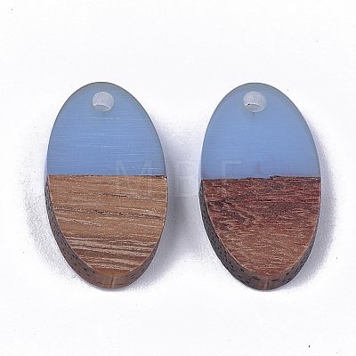 Resin & Walnut Wood Pendants RESI-S358-71A-1