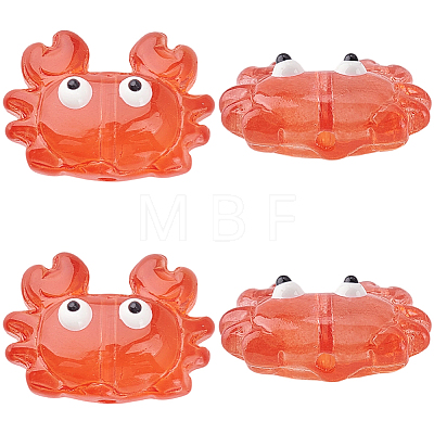 10Pcs Glass Enamel Beads LAMP-PA0001-44A-1
