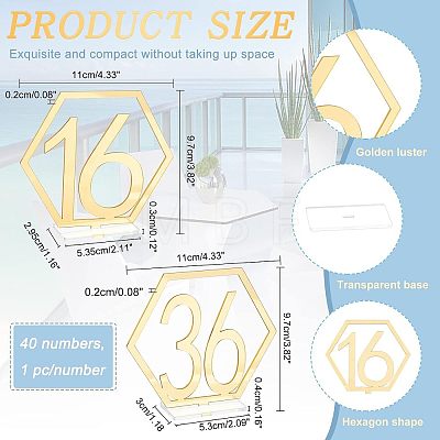  40Pcs Acrylic Display Holder Sets AJEW-NB0002-67-1