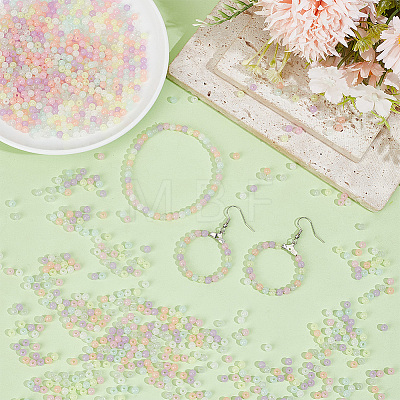 1500Pcs Opaque Luminous Acrylic Beads OACR-PA0001-99-1