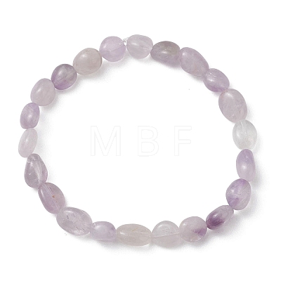 Natural Lavender Amethyst Beaded Bracelets BJEW-JB13145-1