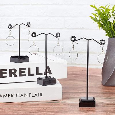 Acrylic Earring Display Stand Sets EDIS-WH0005-12-1