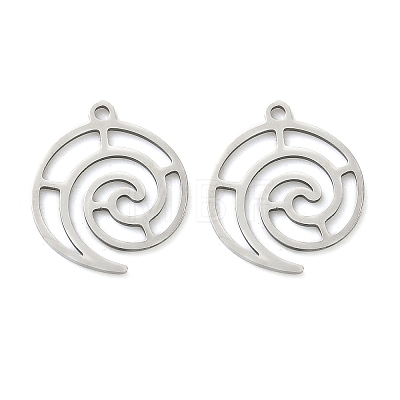 201 Stainless Steel Pendants STAS-F337-02P-1