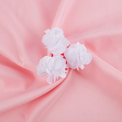 40Pcs Polyester Fabric Flowers FIND-CP0001-07A-1