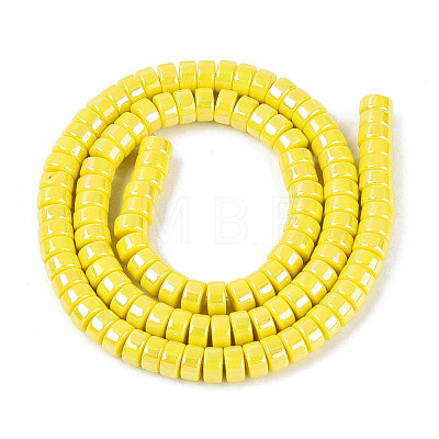 AB Color Plated Opaque Glass Beads Strands GLAA-T026-3x6mm-P12-1