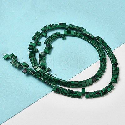 Synthetic Malachite Beads Strands G-Z045-A18-01-1