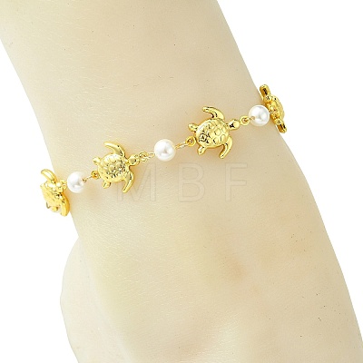 Ocean 304 Stainless Steel Sea Animals Link Chain Anklets for Women AJEW-AN00823-01-1