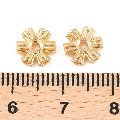Brass Micro Pave Cubic Zirconia Beads KK-H538-20B-G-1