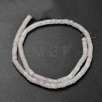 Natural Frosted Angolan Clear Quartz Beads Strands G-P575-B46-4x2mm-1