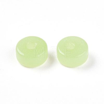 Imitation Jade Glass Beads X1-GLAA-N007-6x3mm-B01-1