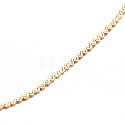 304 Stainless Steel Serpentine Chain Anklets X-AJEW-G024-08G-1
