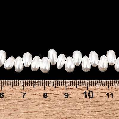 Electroplated Shell Pearl Beads Strands BSHE-B009-A01-5x8mm-1